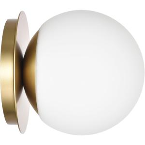 Wall Sconces, 1 Light Modern Globe Sconce in Aged Brass, Wall Light for Bedroom Bathroom Living Room & Hallway Vanity Lighting, Ceiling Light Fixture