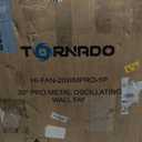 Tornado 20 Inch Professional High-Velocity Oscillating Wall Fan  Ideal for Industrial, Commercial, and Residential Use  3-Speed Settings, 5250 CFM, UL Safety Certified