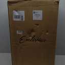 Emliviar Large Outdoor Wall Light, 25" Modern Front Porch Light for House, Clear Glass in Black Finish, XE220B BK (Large - 1 Pack)