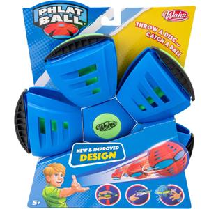 WAHU Phlat Ball Classic Flying Saucer Ball Toy for Kids Ages 5+, Collapsible Time Delay Frisbee Flying Disc Toy, Throw a Disc Catch a Ball, Blue