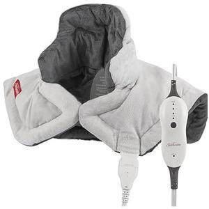 Sunbeam Heating Pad for Neck and Shoulder Pain Relief with Auto Shut Off and Moist Heating Option & XL Heating Pad for Back