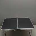 Foldable Laptop and Bed Table with Storage, Portable Mini Lap Desk for Legs, Ideal for Study, Reading, Picnic, Breakfast,and More (Gray)