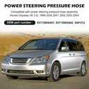 Power Steering Pressure Hose Assembly Compatible with Honda Odyssey V6 3.5L 1999-2004, Replace OEM 53713S0XA01, 53713S0XA02, 3401212