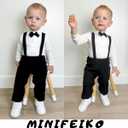 Baby Boy Gentleman Outfit (Black, 60)