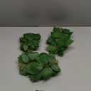 100 Pcs Artificial Flowers Green Leaf Bulk Faux Greenery Silk Fake Rose Leaves Bouquet Garland Wreath Floral Arrangement Supplie DIY Craft (1 Stem with 5 Medium-Leaf Green)