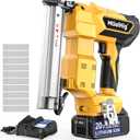 Cordless Brad Nailer for Dewalt 20V Battery, 18 Gauge 5/8 to 1-1/4 Inch Nail Gun with 1 x 3.0Ah Rechargeable Battery, Powered Electric Tool Set Brushless Motor 2 Modes