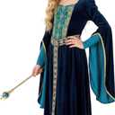 Morph Medieval Princess Costume Girl Renaissance Medieval Kids Renaissance Costume for Girls Halloween Costumes For Girls (X-Large)