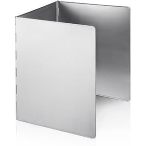 3 Sided Oil Splatter Guard, Upgrade Stainless Steel Anti Splatter Shield for Stove Top Cooktop, Yhuitek Foldable Grease Splatter Screen Oil Barrier, 11.7" x 14.7" (H)