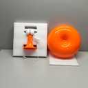 Orange Mushroom Lamp for Bedroom  Aesthetic Vintage Mushroom Lamps with 3 Lighting Colors & 10 Brightness  USB Powered Nightstand Retro Lamp for Reading Room, Office, Dorm | ABS + PVC Build