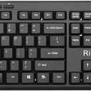 Wireless Keyboard and Mouse Combo,Rii RK211 2.4G Full-Sized Ergonomic Keyboard Mouse,4 DPI Adjustable Cordless USB Keyboard and Mouse for Computer/Laptop/Windows/Mac