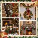 Suzile 15 Pcs Crochet Christmas Balls Ornaments for Gifts 3.1'' and 2.3'' Xmas Tree Neutral Rustic Boho Farmhouse Knitted Hanging Balls for Holiday Wreath Fireplace Garland Decor(Gray, White, Green)