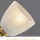 4 Pack Alabaster Glass Lamp Shade Replacement with 1.7" Fitter Opening for Ceiling Fan Light Kit Wall Sconce Pendant Light Fixture