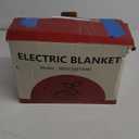 Twin Electric Blanket 62"x84" Heating Blanket Twin, Wheat Pattern Ultra-Soft Flannel & Thick Sherpa with 5 Heat Settings & 10 Hour Auto Shut-Off, ETL & FCC Certified, Machine Washable Home Use, Grey