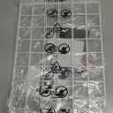 Metal Mesh Wall Grid Panel for Photo Display,Message Board,Size: 17.5" x 11.8",Pack of 2 (White)