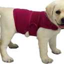Comfort Dog Anxiety Relief Coat, Dog Anxiety Calming Vest Wrap for Thunderstorm,Travel,4th of July Fireworks,Vet Visits,Separation Anxiety Relief for Dogs (S, Rose)