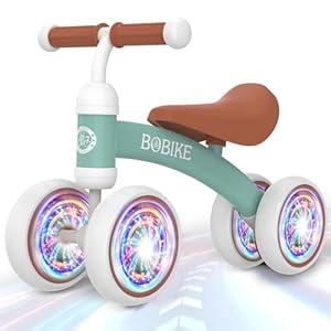 Baby Balance Bike Toys for 12-36 Months Kids Toy Boy and Girls Gifts Toddler Best First Birthday Gift Children Walker No Pedal Infant 4 Wheels Bicycle (Classic, Black)