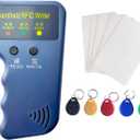 Handheld 125khz Copier RFID Smart ID Card Duplicator Used for T5577 or EM4305+5pcs NO.2T5577 Keychains +5PCS T5577 Cards