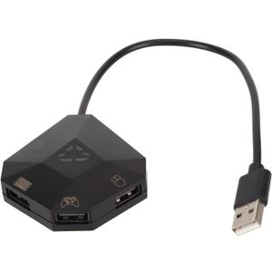 Keyboard and Converter Adapter for PS4 for One for for 360, Keyboard Adapter for Switch, Plug and Play Custom Mapping Reset Functions