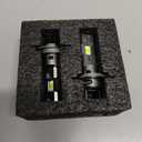 RCJ H7 Bulbs, 16000LM 600% Brightness 6000K Cool White H7 Fog Light Bulb, 1:1 Mini Size No Adapter Required, Plug and Play, Canbus Ready, Pack of 2