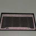 Bling License Plate Frames with High End Ribbon Gift Box,2 Pack Rhinestone License Plate Frame,Handcrafted Crystal Premium Stainless Steel Bling License Plate Frame for Women,Birthday (colorful)