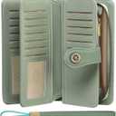 FALAN MULE Wallets for Women Trifold Wristlet Wallets Large Capacity RFID Blocking Ladies Purse Credit Card Holder