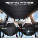 REEVAA 2026 Upgraded Tesla Model Y New (Juniper) Sunshade Roof [No Gaps, No-Sagging] Model Y Accessories Heat Insulation Foldable Glass Sunroof Cover for Model Y Juniper 2025-2026, 2PCS, Black