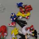8 Pcs Super Speed Hedgehog Action Figures Set 5.7 Inch Video Game Character Toys for Boys Girls Birthday Cake Toppers Party Supplies Red Warrior Yellow Fox Cartoon Hero Collectible Model Playset Pack