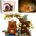 Capybara Building Blocks, 1800 PCS Capybara Micro Building Block Sets, Capibara Pen Holder, Gifts for Adults