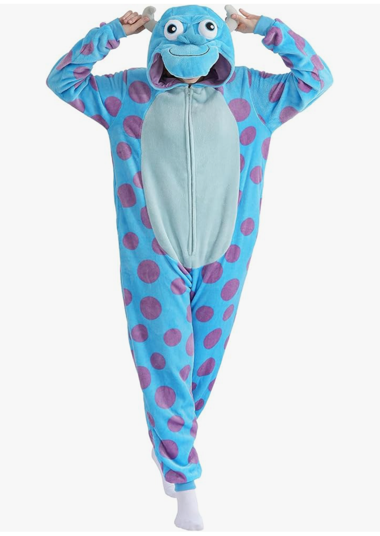 Beauty Shine Unisex Adult Onesie One Piece Pajamas Cosplay Cartoon Costume Halloween Christmas Sleepwear Jumpsuit Homewear L
