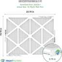 TRIGHTFILTERS 20x24x1 Air Filter 4 Pack, MERV 8 Pleated Dust Defense Air Filters Replacement Air Conditioner HVAC AC Furnace Filter, Durable and Lightweight