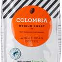 Amazon Fresh Colombia Whole Bean Coffee, Medium Roast, 12 Ounce (Pack of 3) (EXP 02/19/27)