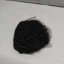 100% Human Hair Afro Puff Drawstring Ponytail for African Black Women GirlsShort Afro Curly BunKinky Curly Short Extensions Hairpieces - 1B Natural Black Medium Size - 1 PIECES