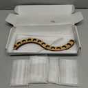 Test Tube Vases for FlowersSmall Plant Propagation StationS Shape Plant Terrarium with Wooden Stand(Amber)