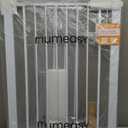 Mumeasy 36" High Extra Tall Dog Gate, 29.6"-40.5" Wide Pressure Mounted Tall Baby Gate for Dog, Auto Close Pet Gate with Door for Stairs, Doorways, House, White