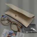 Madison Avenue Square Vintage TR90 Blue Light Blocking Reading Glasses for Women, Computer Readers Eyeglasses Coffee Brown 2.25 Magnification