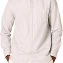 Amazon Essentials Men's Slim-Fit Long-Sleeve Stretch Oxford Shirt with Pocket (Large, Light Grey)