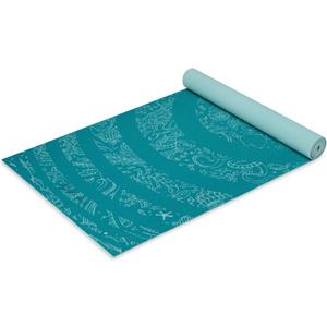 Gaiam Yoga Mat Classic Print, 4mm Non-Slip Mat Lightweight 4mm print yoga mat with non-slip grip. Ideal for yoga, Pilates & floor workouts at home or studio