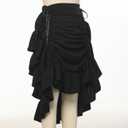 GRACEART Women's Victorian Steampunk Skirt Pirate Costume Burlesque (Black, L)
