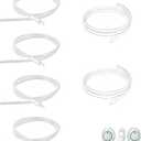 Replacement Tubing Compatible with Elvie Stride, Breast Pump Tubing with Tube Connectors Replacement Parts for Elvie Stride, BPA-Free, Easy to Clean (4Pack Connectors and 6Pack Tubing)