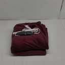 Sunbeam Royal Mink Sherpa Cabernet Heated Personal Throw / Blanket, Cozy-Warm, Adjustable Heat Settings