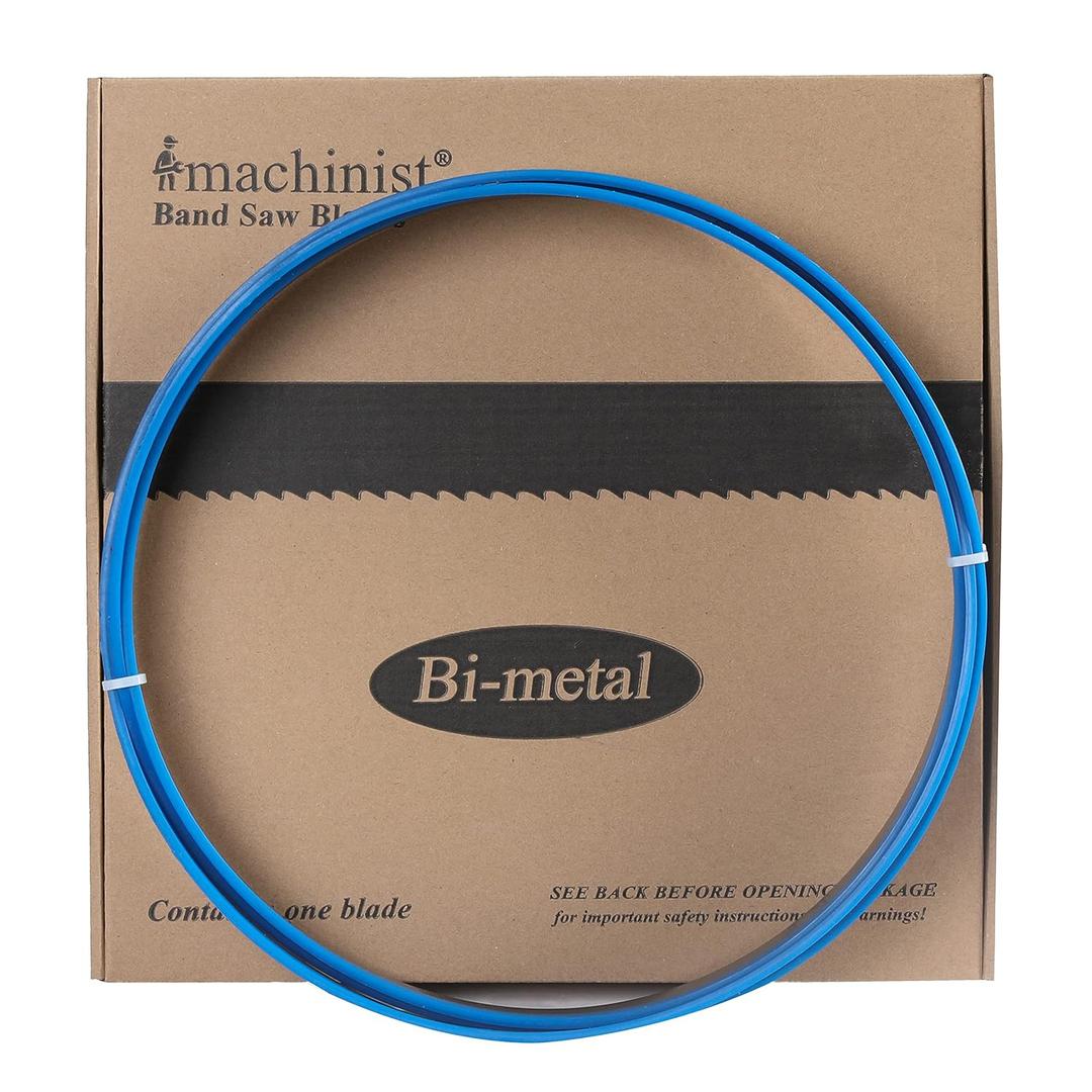 Imachinist S97121610 M42 97-1/2" (97-5/8" or 2480 mm) Long, 1" Long, 0.035" Thick, Variable Teeth Bi-Metal Bandsaw Blades for Cutting Aluminum (6/10TPI)