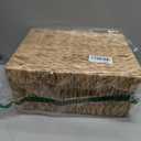 StorageWorks Scalloped Wicker Basket with Lid, Large Water Hyacinth Basket, Natural(Water Hyacinth), 16½" L x 13" W x 7½" H