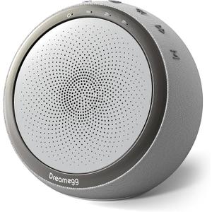 Dreamegg White Noise Machine for Adults - 10W Powerful Sound Machine with 29 Soothing Sounds, Noise Masking for Snoring, Traffic & Office Privacy, Ideal for Home, Travel & Deep Sleep (Standard size, Grey)