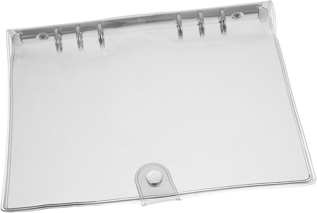 Gadpiparty Transparent Loose Leaf Binder Cover Shell for Organization and Lightweight and Refillable for School and Office Use