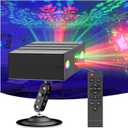Party Lights,Disco DJ Strobe Light Rave Stage Projector Effect Dance Club Light Sound Activated with Remote Control for Parties Home Show KTV Pub Dance Christmas