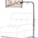 Adjustable Needlepoint Stand, Rotating Cross Stitch Floor Stand with Side Clamp, Ergonomic Embroidery Holder, Stable Metal Craft Stand for Comfortable Stitching