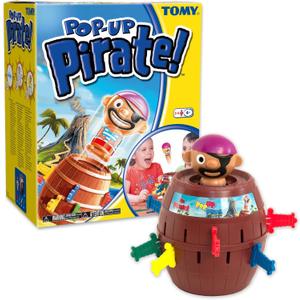 TOMY Pop Up Pirate Board Game - Family and Preschool Kids Games for Family Game Night - Winter Break Activities- Girls and Boys Games - 2-4 Players - Ages 4 Years and Up