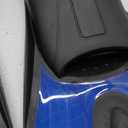 WACOOL Adult Short Light Full Foot Pocket Travel Size Fins Short Blade Fins Flippers for Snorkeling Diving Scuba or Swimming Training (X-Large, Blue)