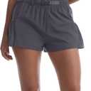 Rrosseyz Women's Quick Dry Athletic Running Shorts Flowy Workout Shorts with Zippered Pockets for Gym Casual Sports M