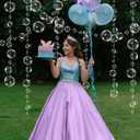 Cheerland White Bubble Garland Under the Sea Party Decorations Bubble Streamers Mermaid Birthday Backdrop Ocean Theme Decor Nautical Banner Hanging Underwater Beach Party Supplies - Pack of 10